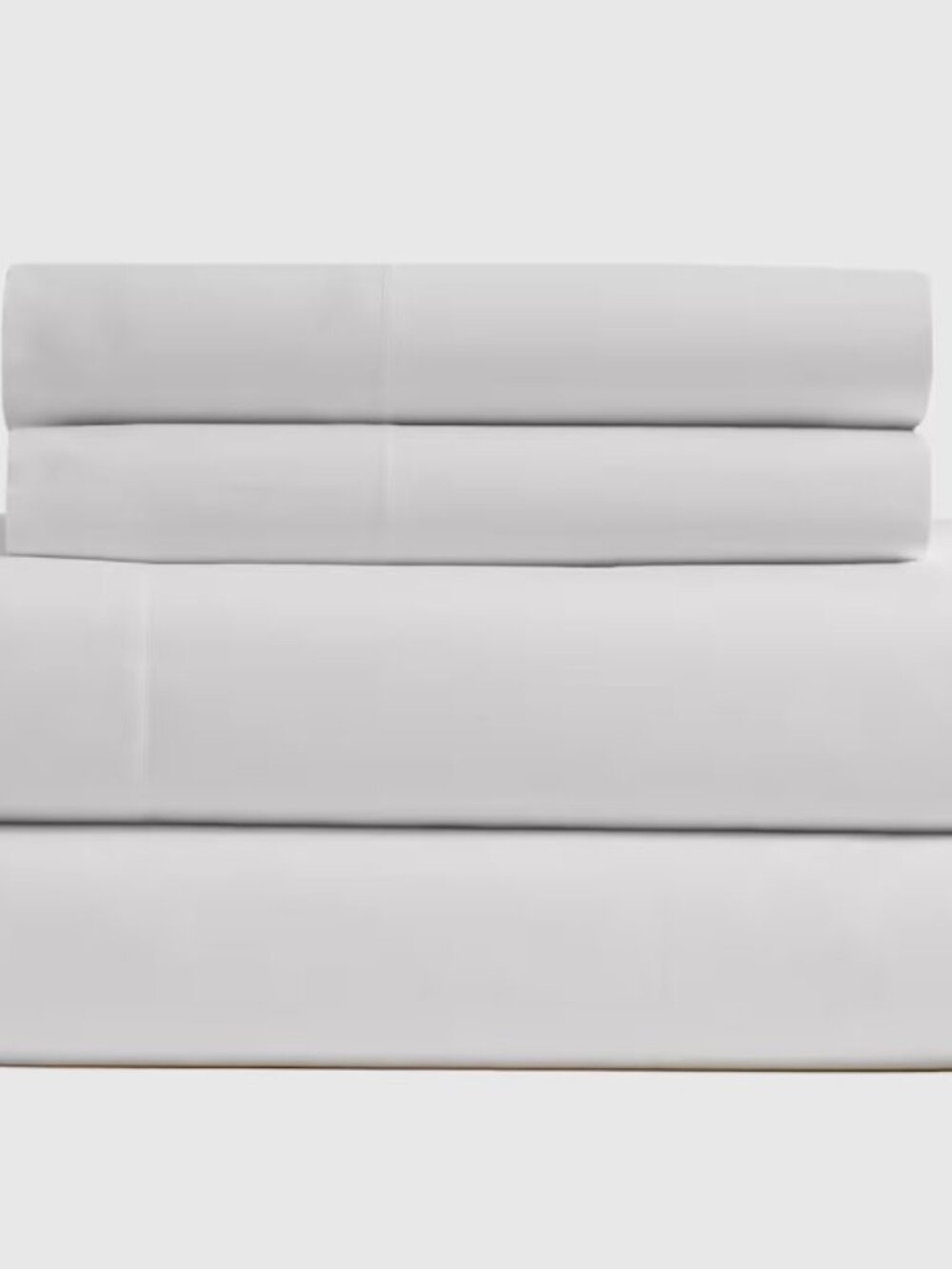 Quince 100% Organic Cotton Percale Queen 4-Piece Sheet Set in White